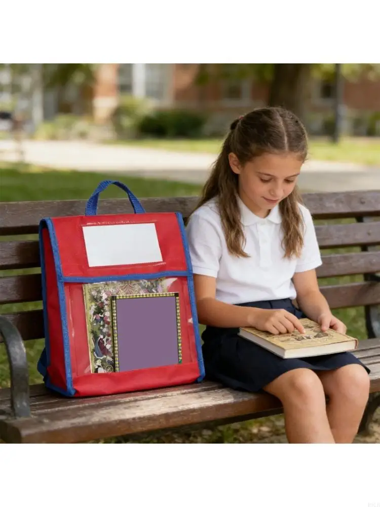 

2026 New Lightweight Student Reading Carry With Clear Front Panel And Document Storage For Daily Classroom Use