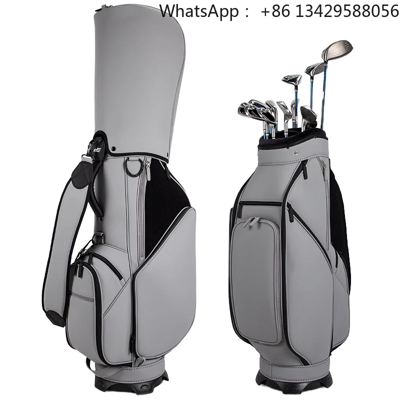Waterproof PU OEM Brand GB001 Model Golf Bag Zipper Closure-Custom Embroidered Logo Large Capacity Ergonomic Portable Strap