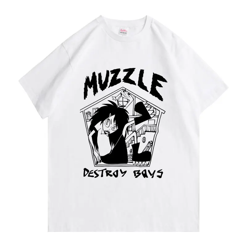 

Limited Destroy Boys Muzzle T-shirt Unisex Fashion Vintage Short Sleeve Tshirt Men Women's Casual Oversized Crewneck T Shirts