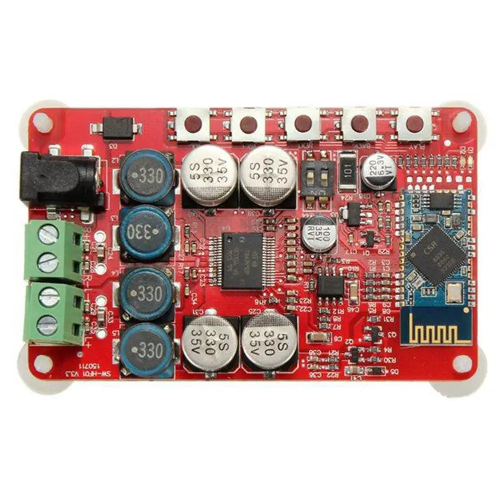 TDA7492P 50W+50W Wireless Bluetooth-compatible 4.0 Audio Receiver Digital Amplifier Board(Red Board)