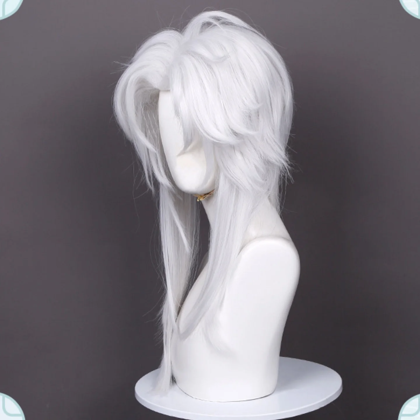 Game Pierrot Cosplay Wig Rose Net The Freak Circus Pierrot Wig Halloween Party 5