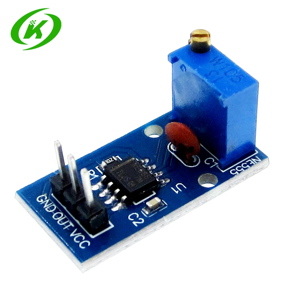 2pcs NE555 adjustable frequency Pulse generator module