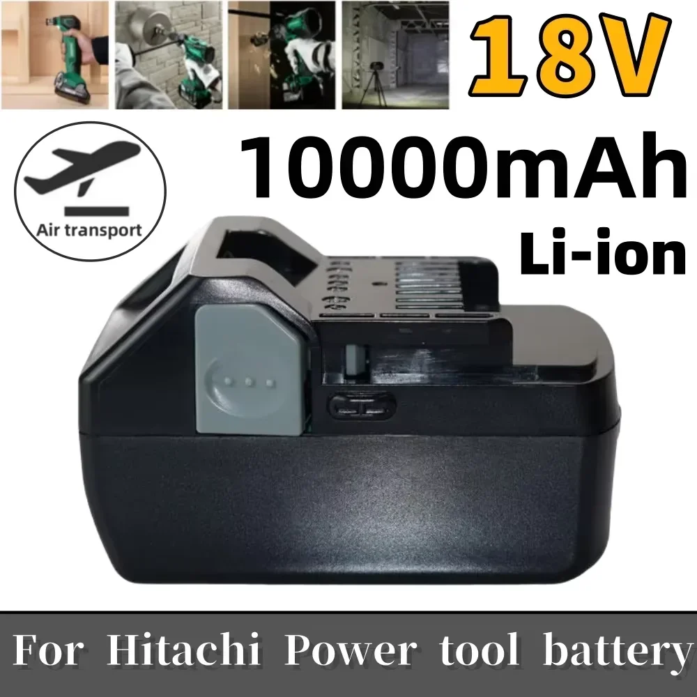 

For Hitachi Tool Battery 10000mAh 18V Lithium Replacement Battery for Hitachi Power Tools BSL1830 BSL1840 DSL18DSAL BSL1815X