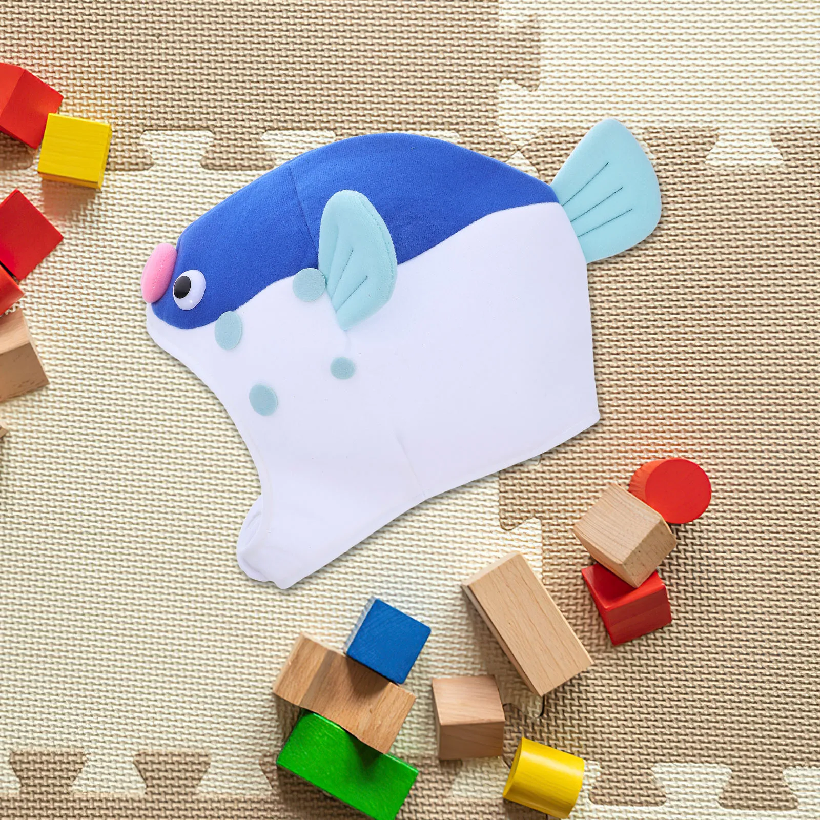 Chapéu de peixe soprado ajustável, chapéu engraçado para cosplay, adereços para fotos de desenho animado, vermelho, classe de desempenho de inverno, chapéu de peixe soprador