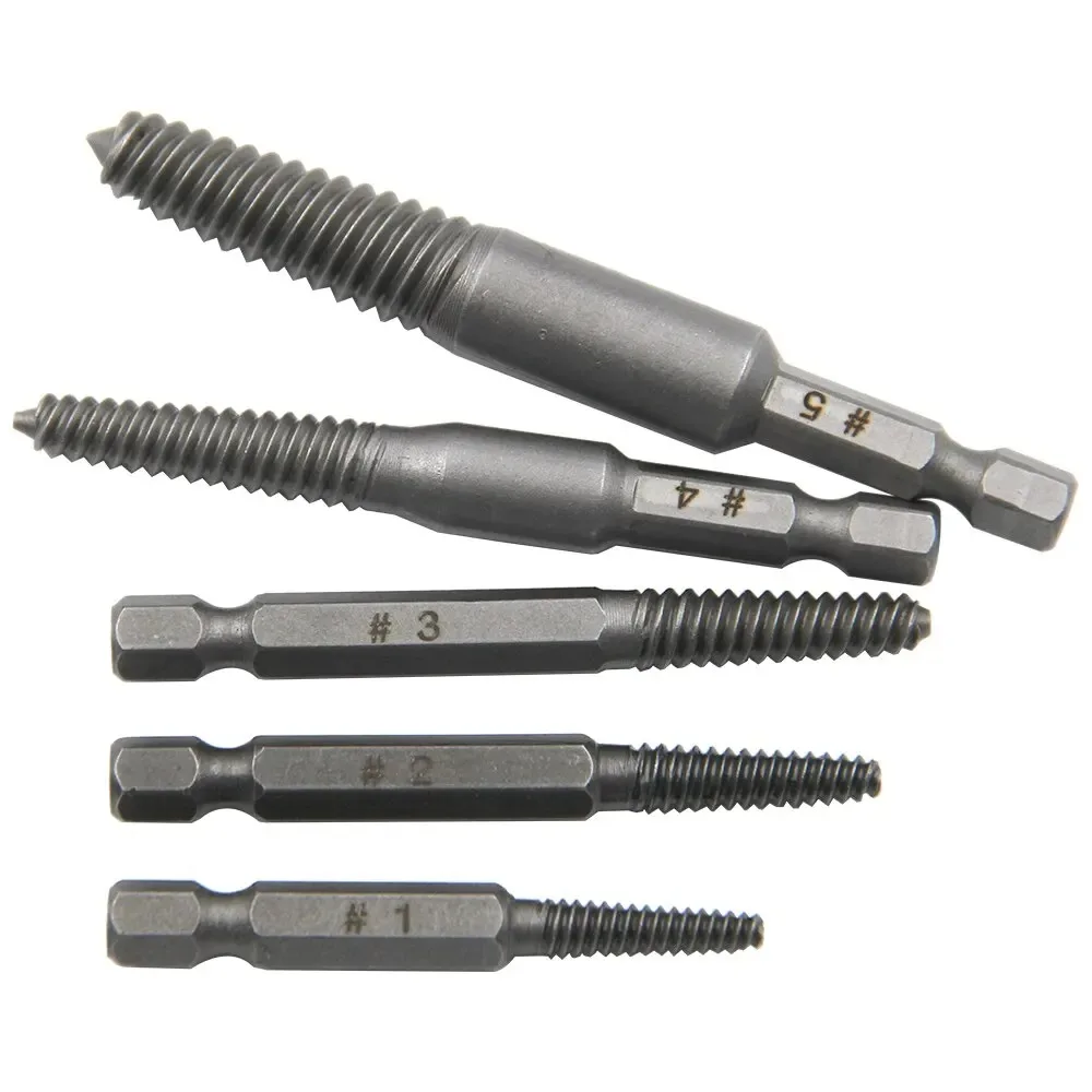 6/10Pcs Hexagonal Shank Broken Head Screw Extractor Screw Broken Head Screwdriver for Taking Out Electric Drill Tool Set - view 4