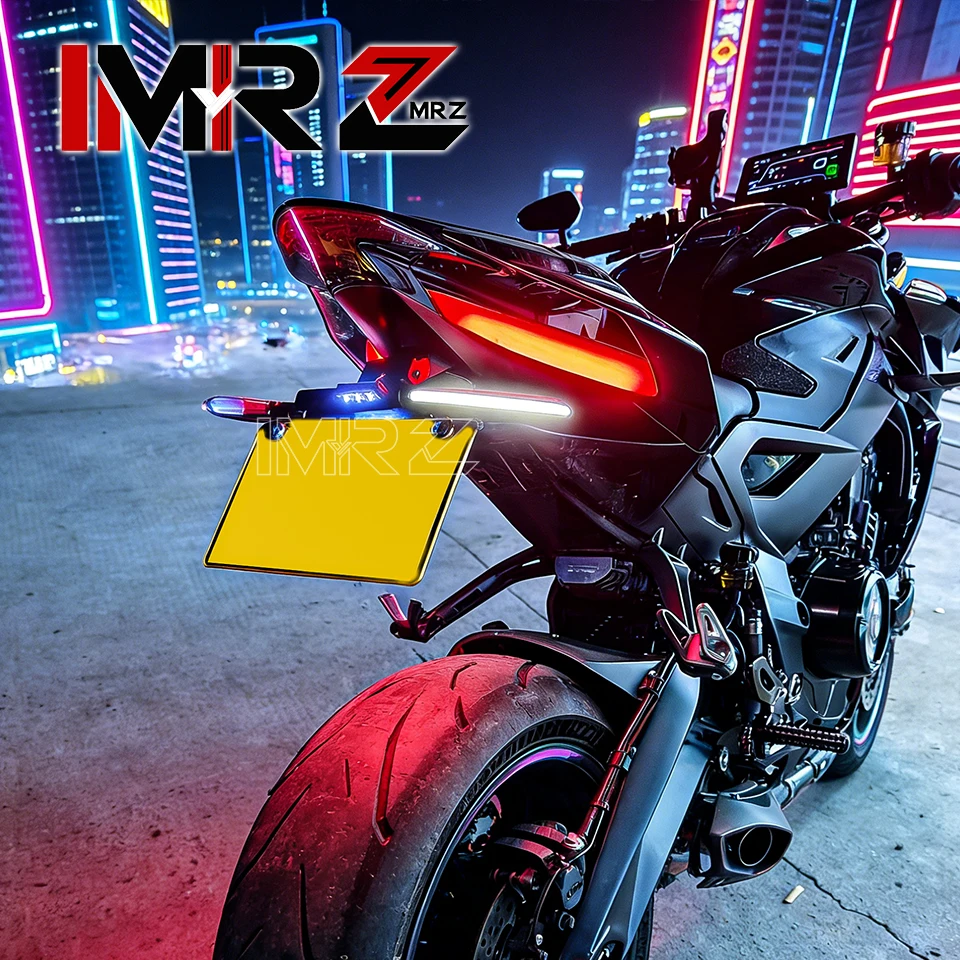 NEUE Eisen-Kennzeichenhalterung für ZONTES RR703 703R 703RR 703 RR 2025 2026+ Motorrad-Zubehör Faltbarer Halter Teile