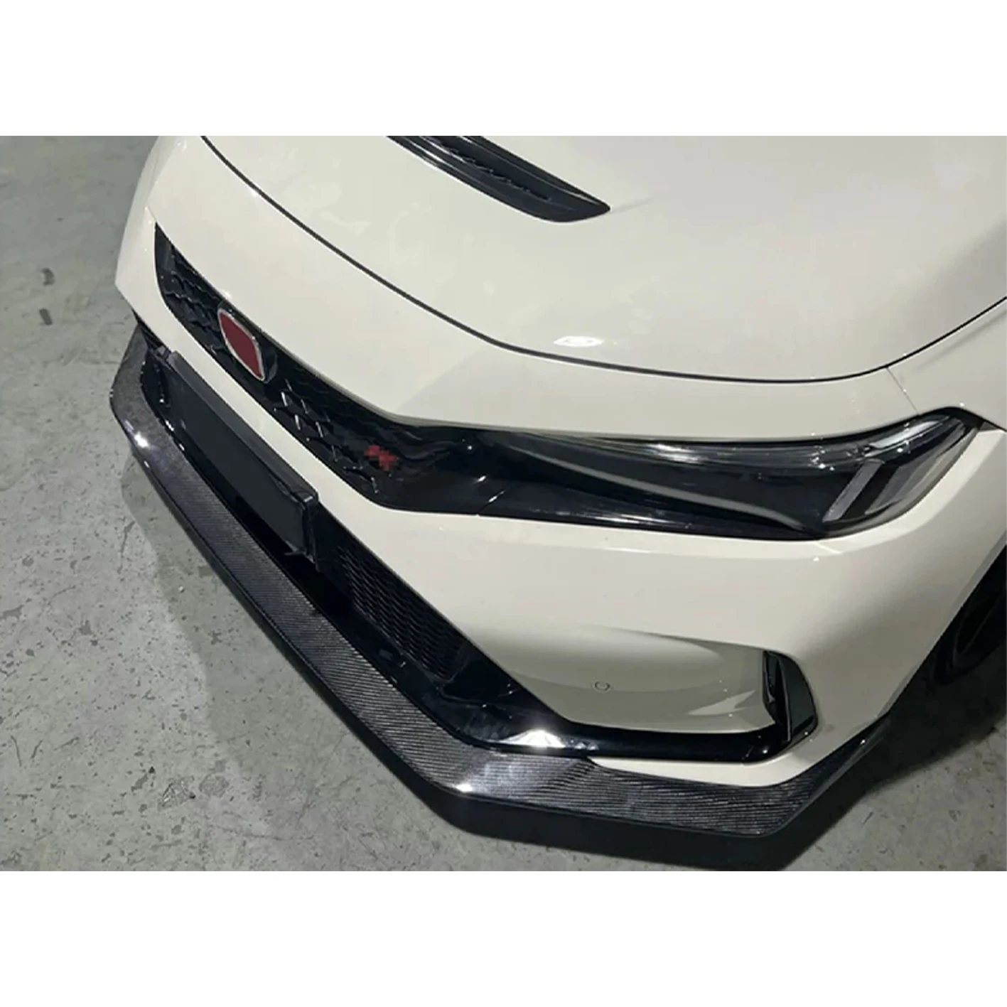 New FL5 2022+ Type R Carbon Fiber Front Bumper Lip Spoiler VA Style for Honda Civic Type R Front Lip