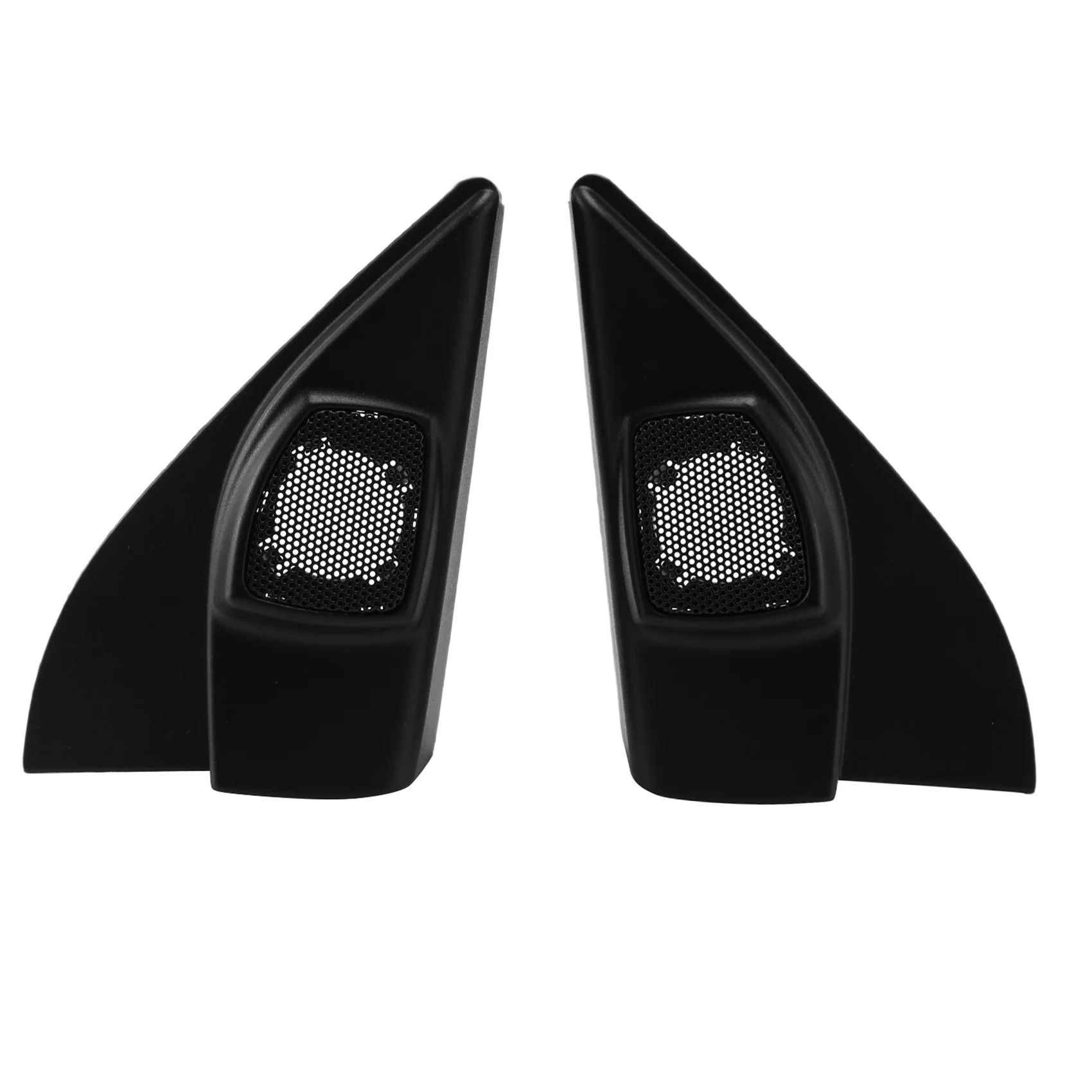 ABHX-Car Door Panel Audio Horn Cover Tweeter Triple-Cornered Speaker Loudspeaker Cover Trim For Nissan March 2011