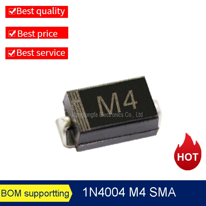 10PCS/Lot Rectifier Bridge M1 M2 M4 M7 SMA 1N4001 1N4002 1N4007 1N4004 SMAF   A7 SOD123 SMD New Rectifier Diode