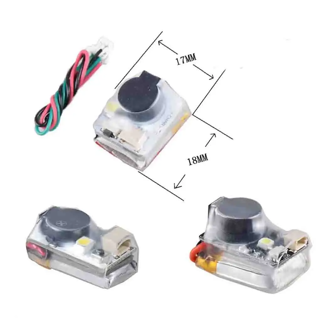 JHE42B/ JHE42B_S/ JHE20B 미니 파인더 5V 초강력 버저 트래커 110dB LED 버저 알람 포함 RC FPV 드론 비행 컨트롤러용