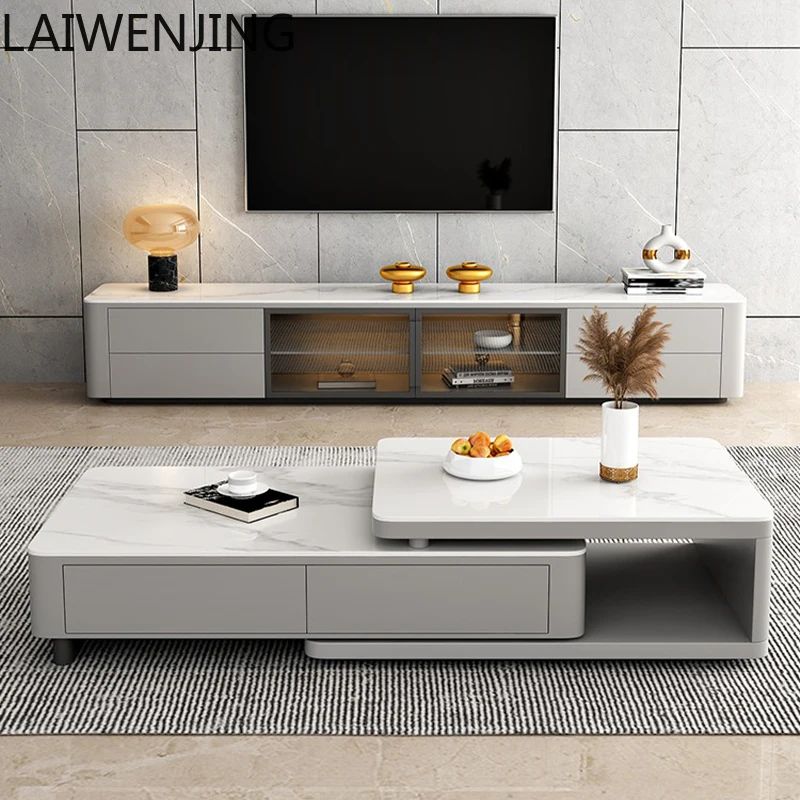 

SGF modern simple rock panel TV cabinet light luxury paint floor cabinet