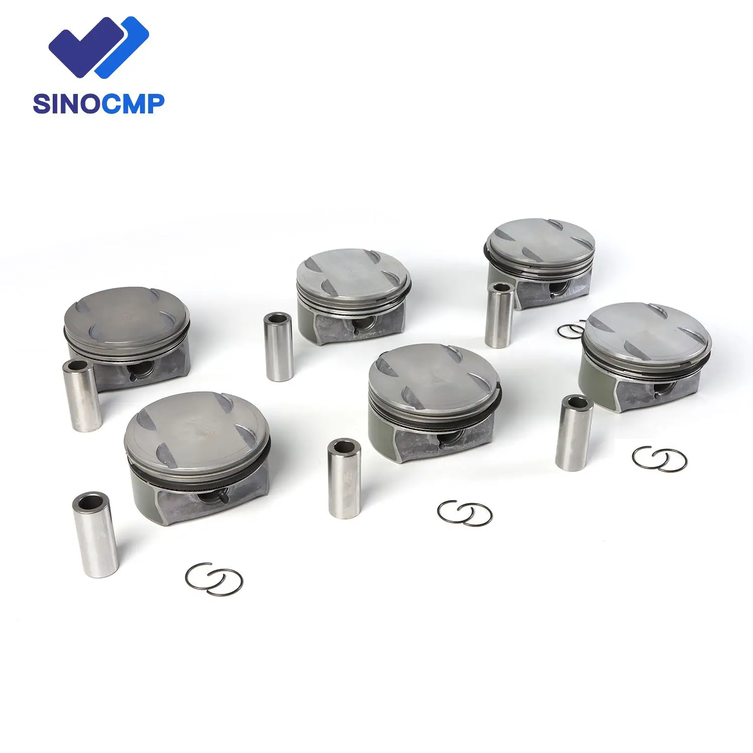 6 pz 2720304317 2720309717 M272 Pistone e Anello Set 92.9mm Per Mercedes-Benz CLK350 C350 E350 GLK350 3.5L 2720302217   2720308917