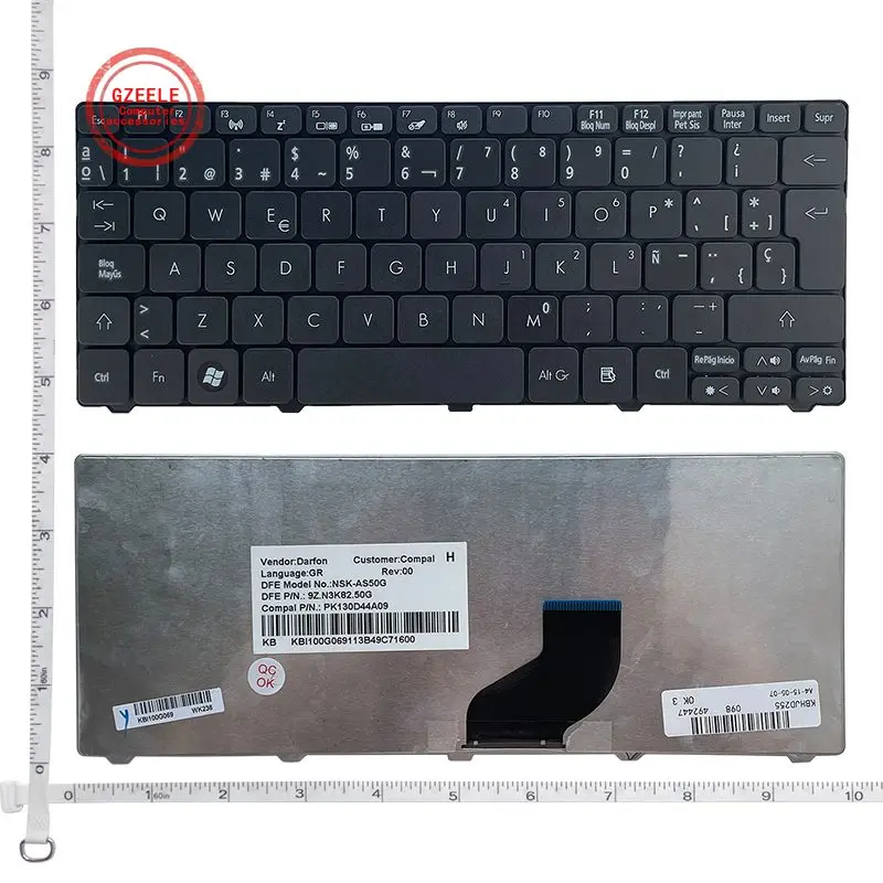 SP Keyboard For Acer D255 D256 D257 D260 D270 D271 N55C ZH9 ZE6 E350 ONE 522 533 532G 532H 521 AO522 eMD350 GATEWAY EM350 N55C