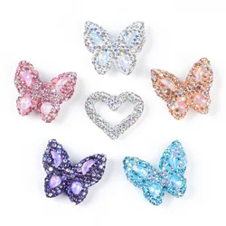 2PCS Handmade Butterfly Round Flower Ball Heart shaped Bead Jewelry Making DIY Mobile Phone Chain Bead Pen Necklace Accessories