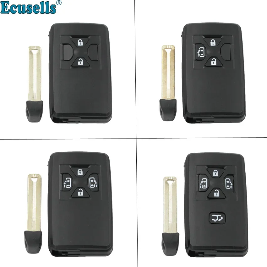 2/3/4/5 Buttons Remote Key Shell Case Housing Fob for TOYOTA Noah Estima Previa Corolla Axio Allion Vios Corolla with Insert Key