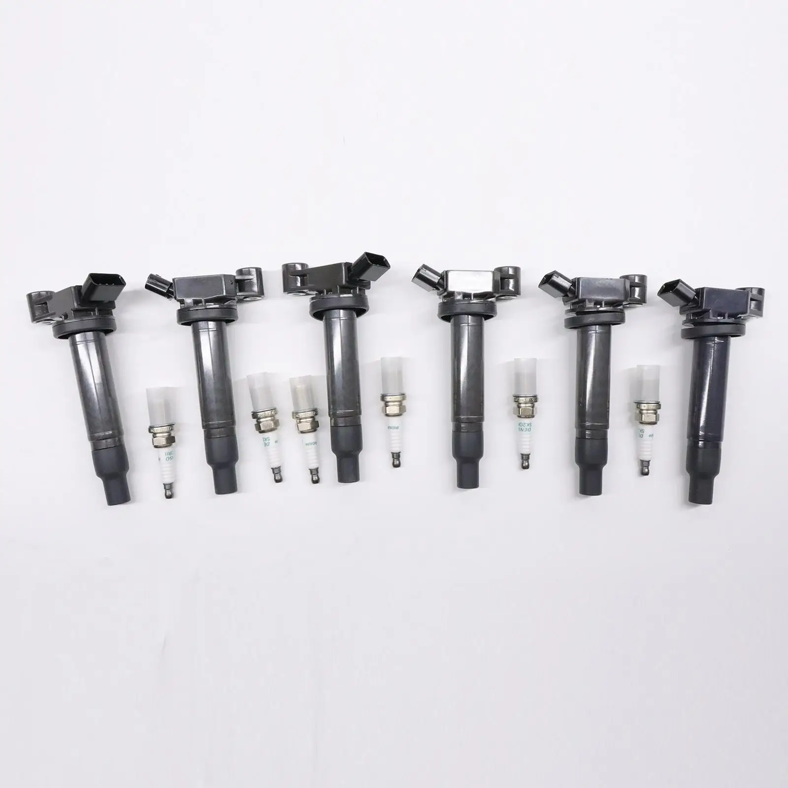 

6 Pieces Ignition Coil and Spark Plugs uf267T CL571 5C1193 Replacement for Lexus RX330 2004-2006 Accessory Easily Install