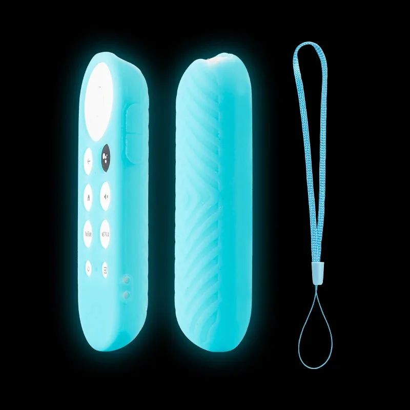 غطاء حماية من السيليكون المقاوم للانزلاق والصدمات، جهاز التحكم عن بعد الذكي Google Chromecast، غلاف حماية ناعم ومتين عن بعد #5