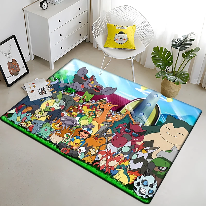 Pokemon carpet Pikachu birthday gift carpets for bedroom decoration carpets for living room decoration area area rug  anime rug