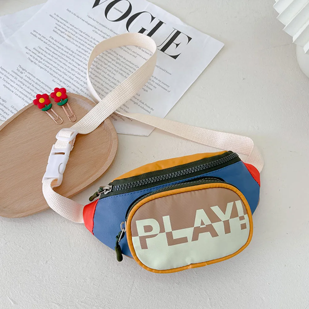 Boys Kids Nylon Waist Shoulder Bag Fanny Pack Fashion Children's Chest Bag Messenger Bags Girls Baby Coin Purse Handbags
