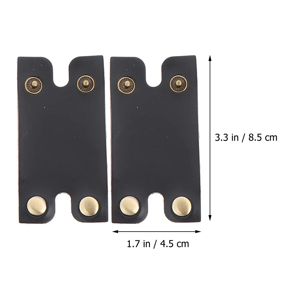 

2pcs Head Protective Cover Sleeve For Manual Anti-Scratch Durable Portable Bag Black Synthetic Fabric Men Shaver