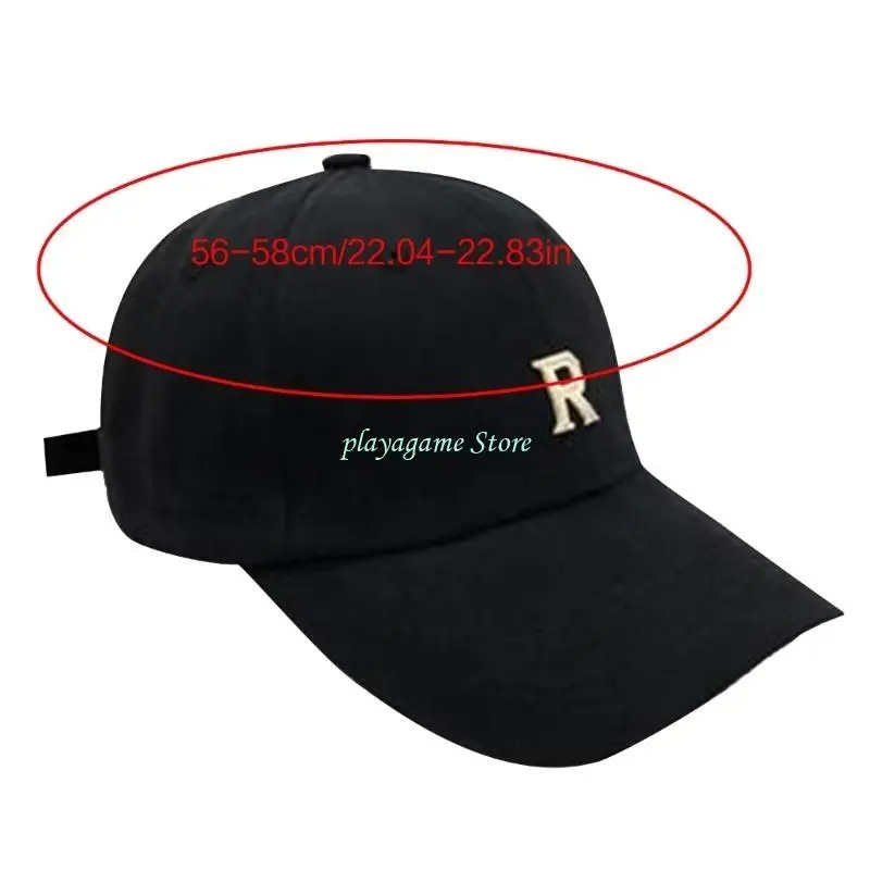 Y88A قبعات البيسبول حرف واحد نمط موضة أبي قبعة القطن أقنعة الشمس قبعة للنساء ذيل حصان إكسسوار يومي 7 اللون