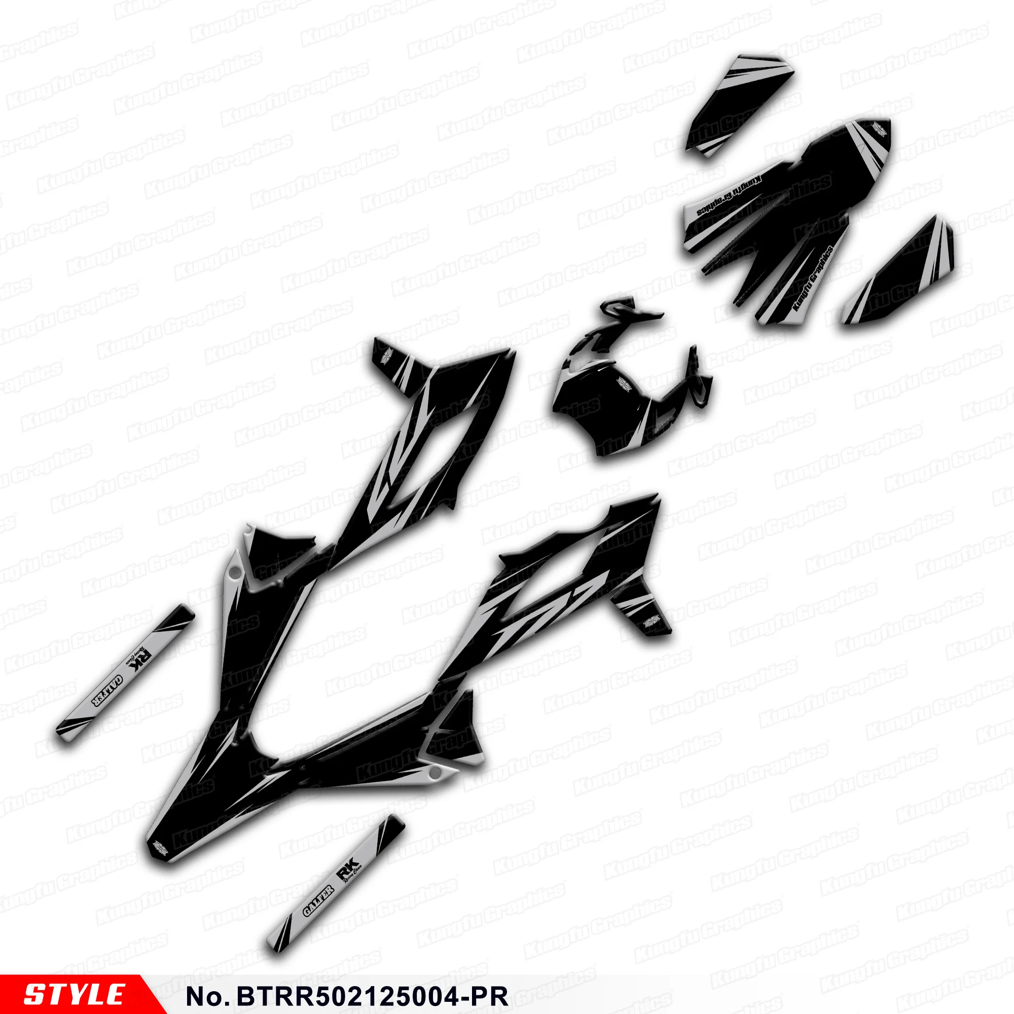 

JY RACING Graphics Decal Kit Sticker Sheet for BETA RR 50 Race 2021 2022 2023 2024 2025, Decoration, BTRR502125004-PR