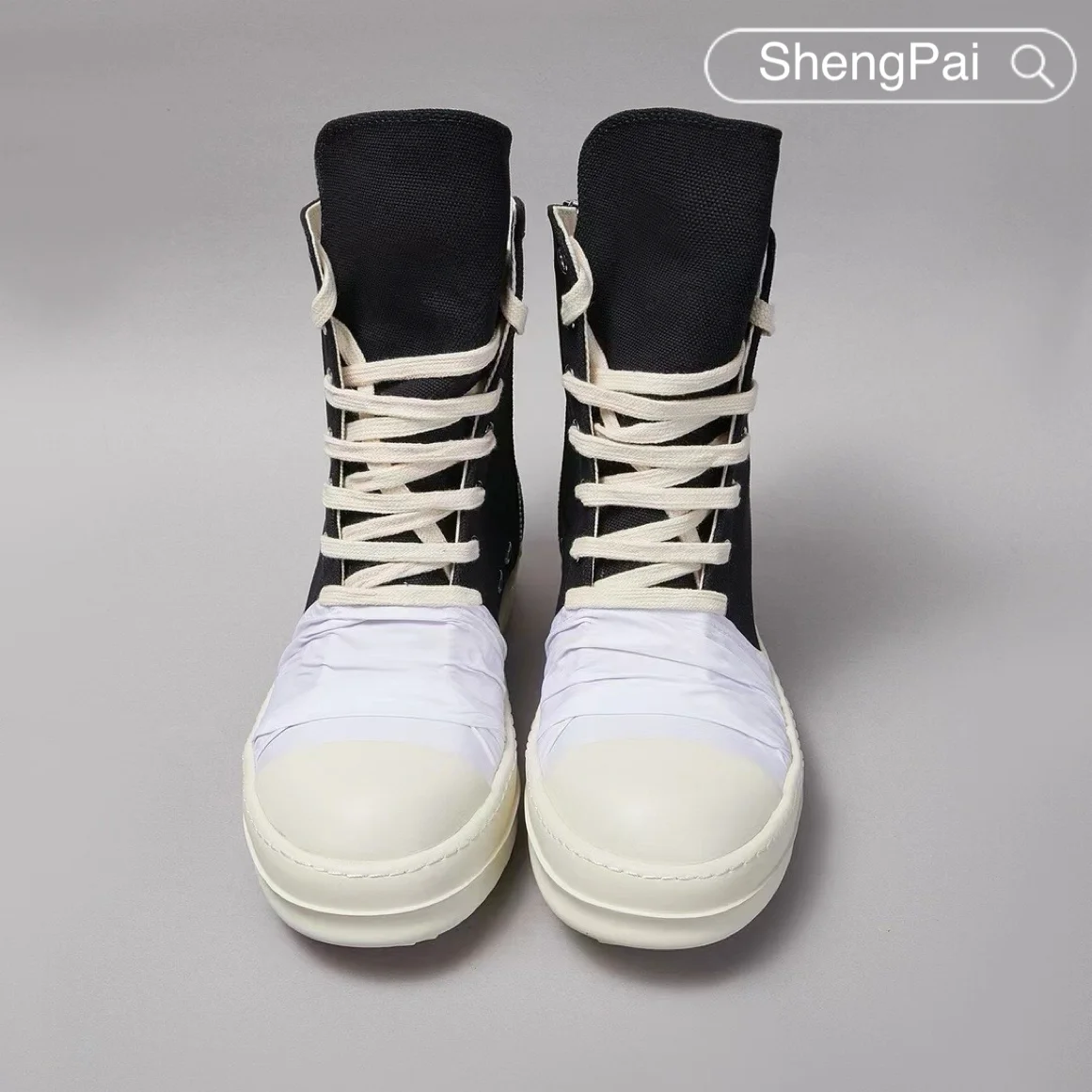 

Men's Work Shoes White Cloth Pleats Canvas High Top Men's Casual Shoes High Quality Men's Shoes Luxury Women's Sneakers & Boots