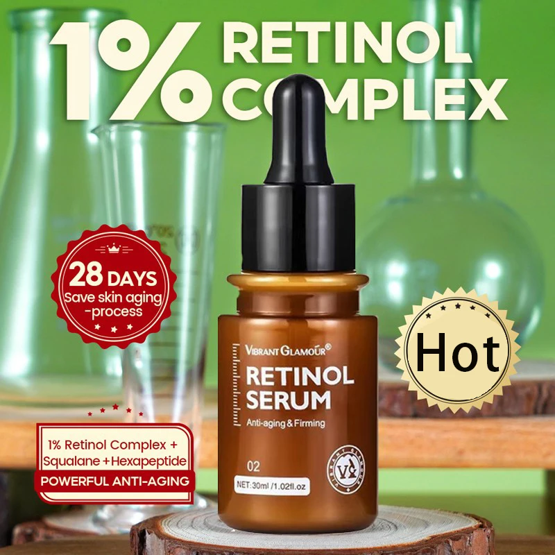 VIBRANT GLAMOUR Retinol Serum Moisturizing Whitening Firming Fade Fine Lines Anti-wrinkle Anti-Aging 30ML