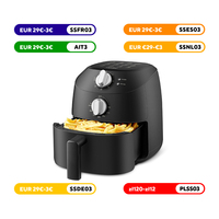 Midea 2L Hot Air Fryer, 1150W, Hot Air Fryer, Auto Shut-Off, Oil-free, Easy to Clean, BPA Free, Black