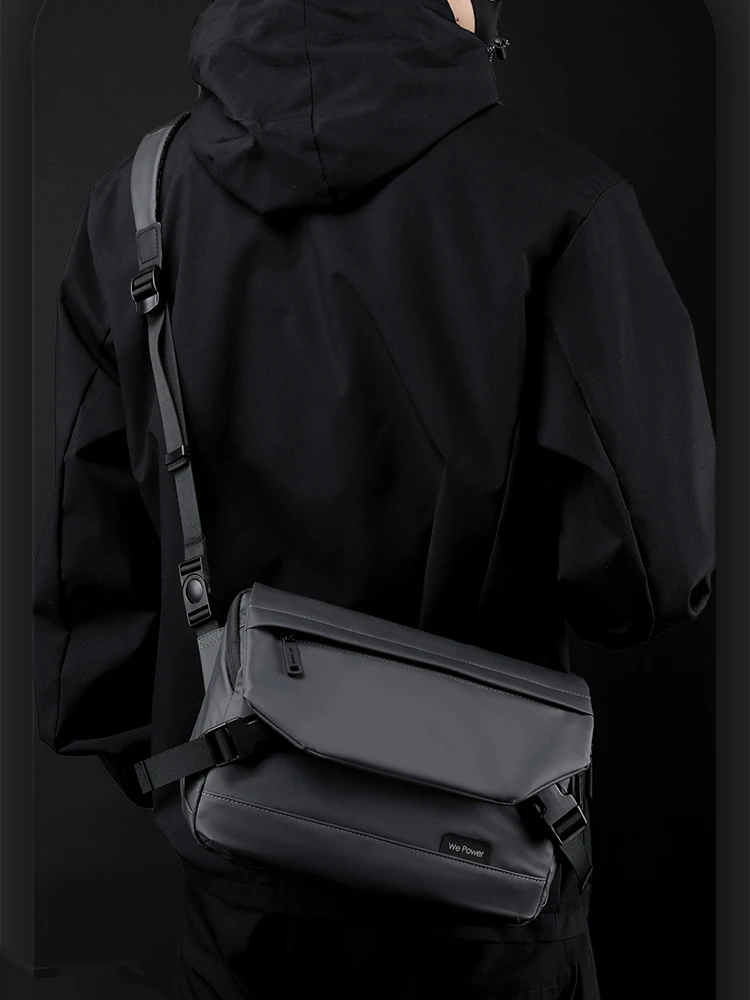 

Casual Nylon Men's oulder Bag Simple Horizontal Crossbody Waterproof Work Bag with Multiple kets for very