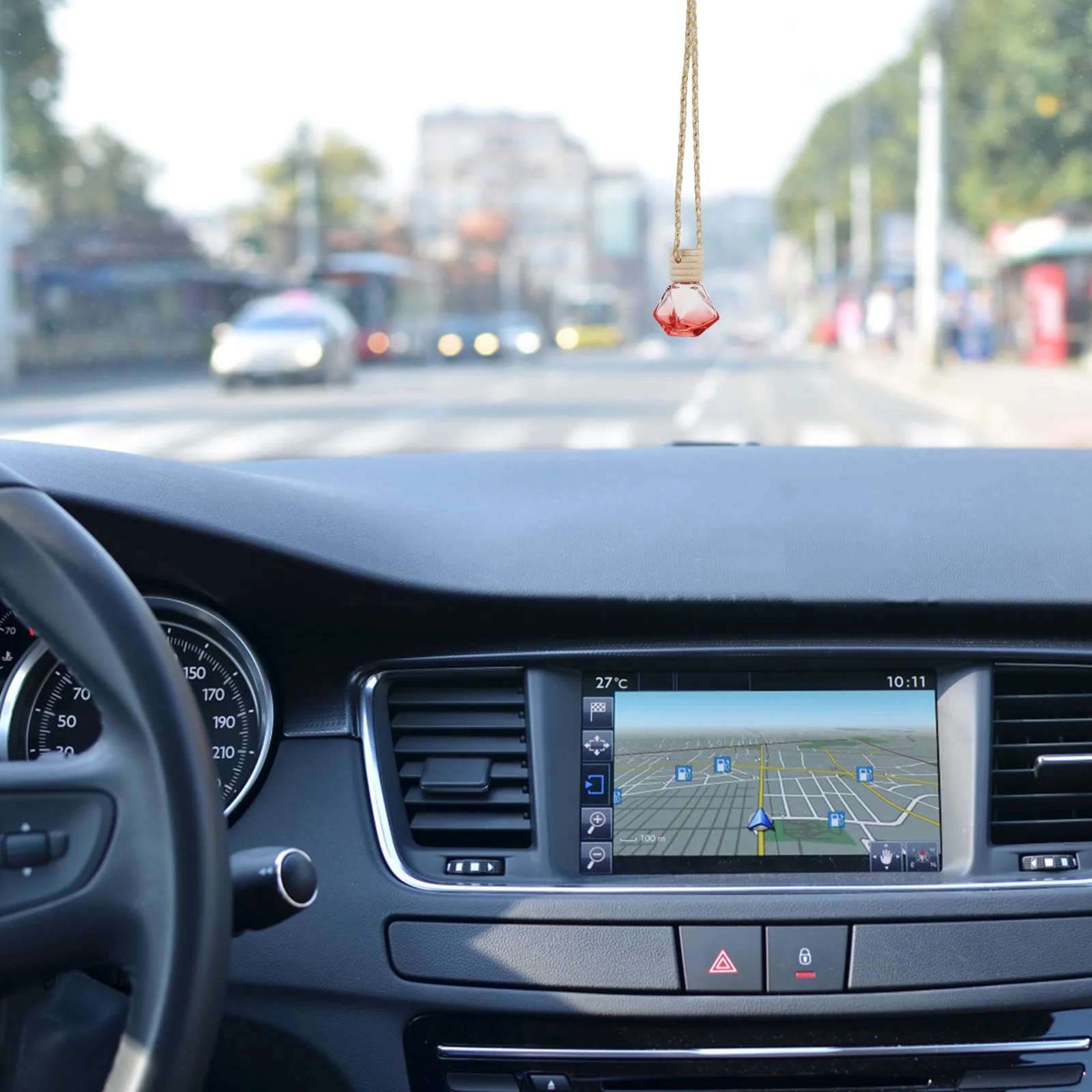 

5Pcs 8Ml Car Interior Hanging Perfume Bottle Diffuser Aromatherapy Pendant for Fresh Scent and Stylish Decor Upgrade