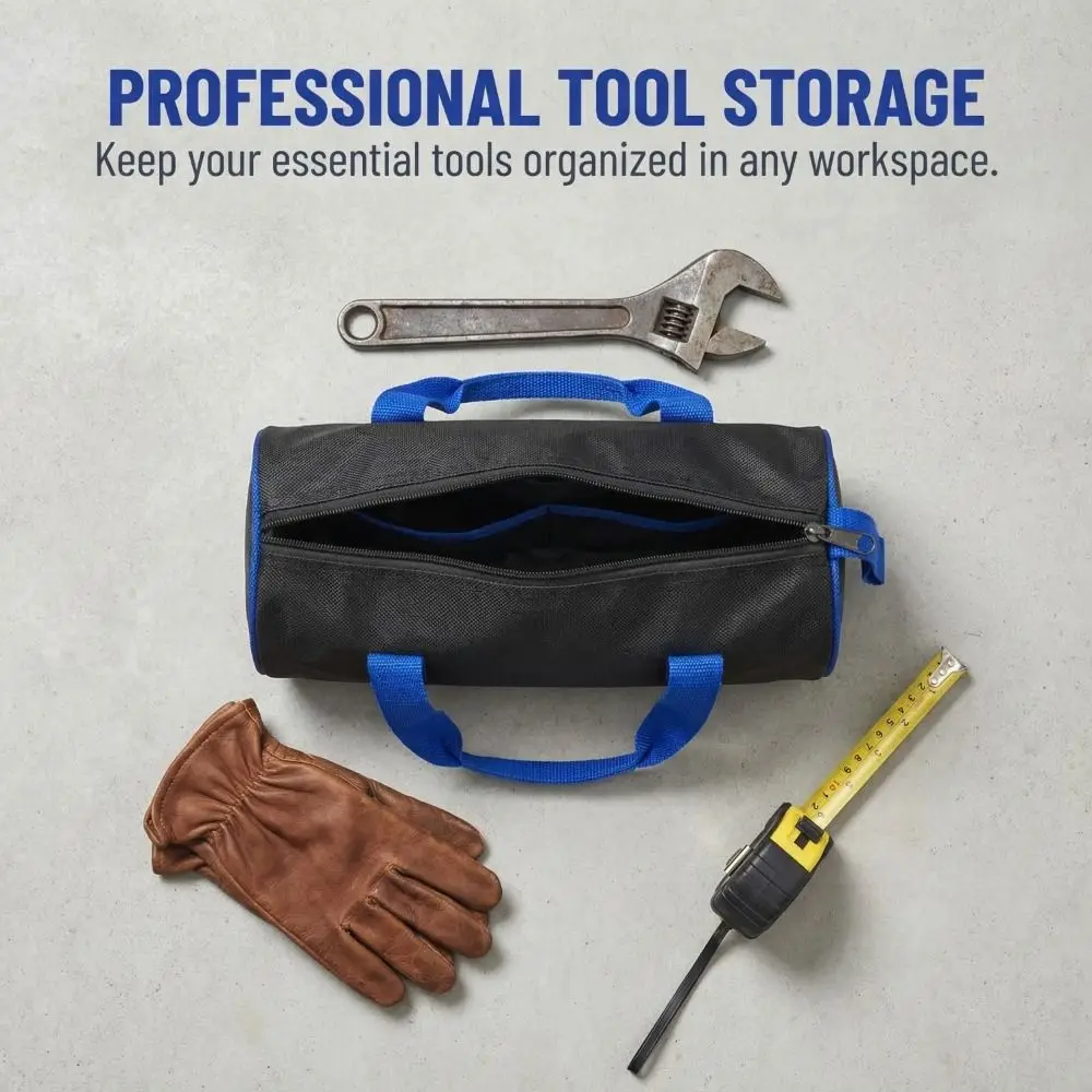 With Handle Portable Tool Bag Zip Closure Portable Design Tool Carrying Case Repair Kit Organizer Function Hardware Organizer