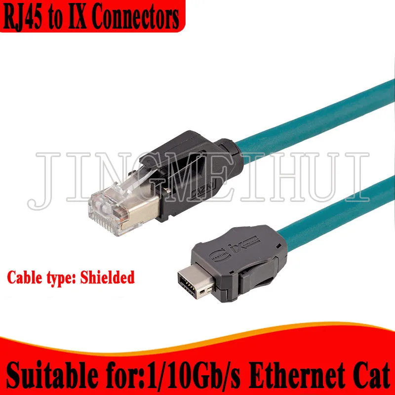 

IX connector assembly straight plug IX30G-A-10S-CV to RJ45 male connector for automotive HRS0.5M.1M.3M.5M.10M Ethernet cable