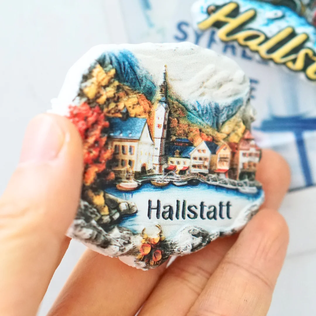 مغناطيس ثلاجة هالستات، مغناطيس ثلاجة النمسا، مغناطيس ثلاجة السفر النمسا، ديكور المنزل، مغناطيس ثلاجة الصور #6