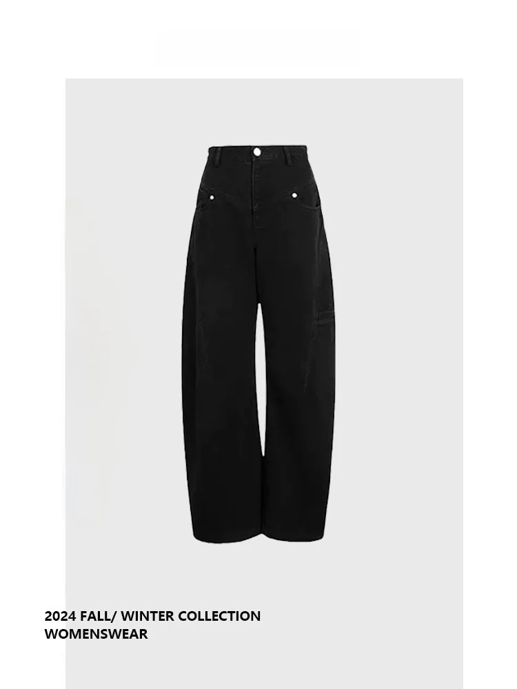 

Forever 2 Loose Long Pants Women's Spring Autumn Denim Banana Pants Meat Concealing Slimming Pants Large Size Ladies Jeans