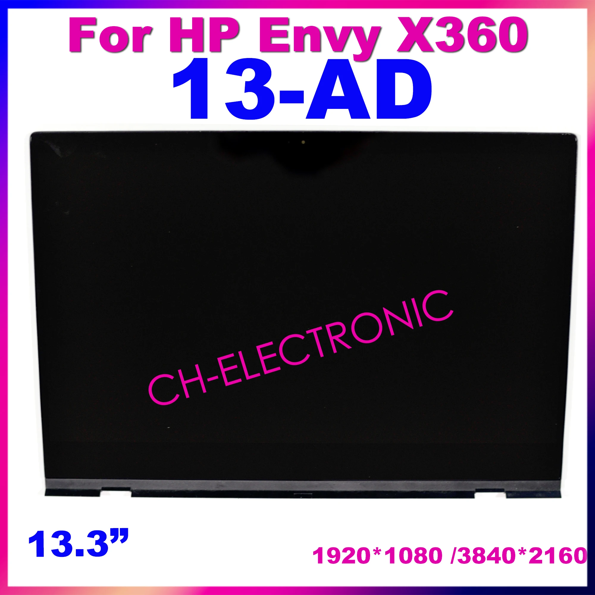 

13.3" FHD UHD 4K For Hp Envy 13-ad TPN-I128 13-ad005tx 13-ad006ur Series LCD LED Screen Touch Laptop Replacement Assembly