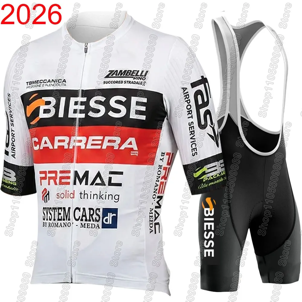 

Team Biesse 2026 Cycling Jersey Set Short Sleeve Summer Italy Clothing Mans Road Bike Shirts Suit Bicycle Bib Shorts MTB Wear