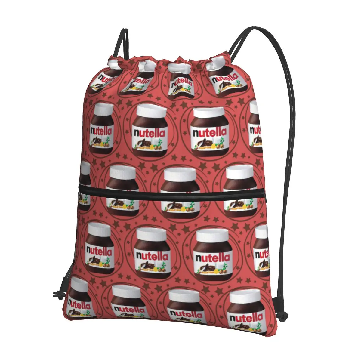 

Nutella Swirls Backpacks Portable Drawstring Bags Sports Bag Book Bags for Man Woman Students