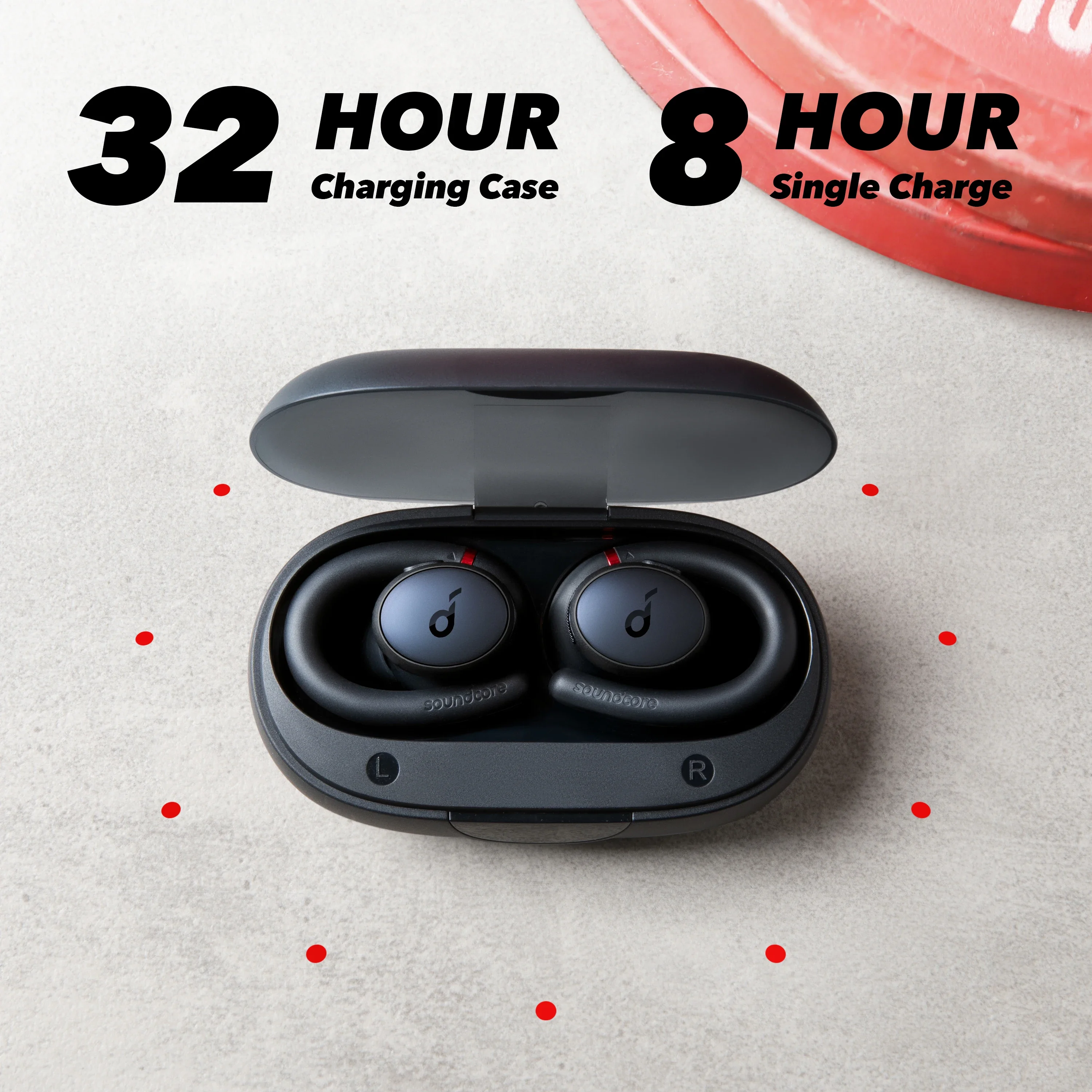 Anker Soundcore Sport X10 Bluetooth 5.2 ヘッドフォン スポーツ回転