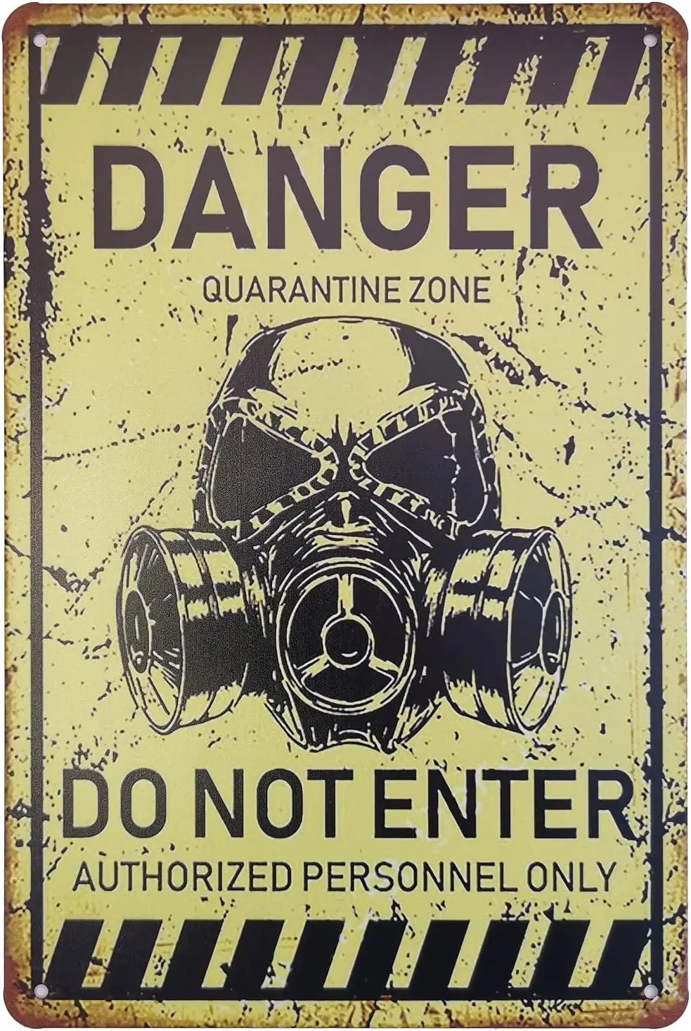 Danger Quarantine Zone Vintage Home Garage Decor Blechschilder Retro Metall Wandposter
