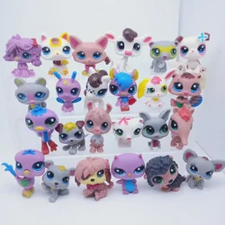 24pcs/Set Pet Dolls Shop Collection Toys 4-7cm Little Magic Animals Dog Cat Model Figures Dolls for Children Gift