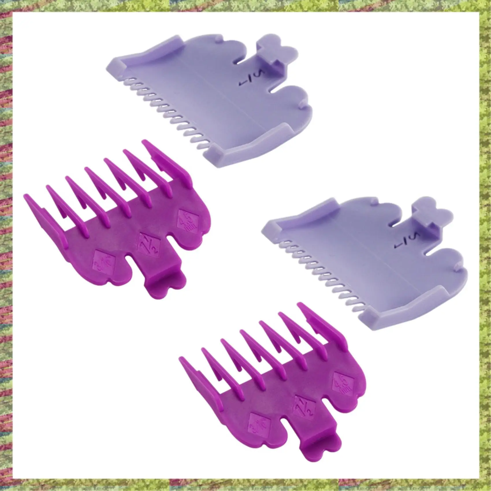 ABKB 4 шт./компл., направляющая для машинки для стрижки волос, расческа-триммер для бороды, триммерная головка, сменная расческа для бритвы, лезвие для машинки для стрижки, рукав для резки