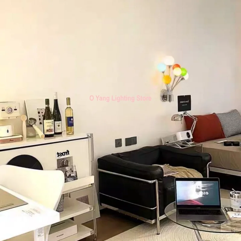 New G9 Creative Rainbow Balloon Wall Lamp Bauhaus Atmosphere Art Decorative Wall Mounted Bedroom Boy's/Girl's Room Balcony Bar