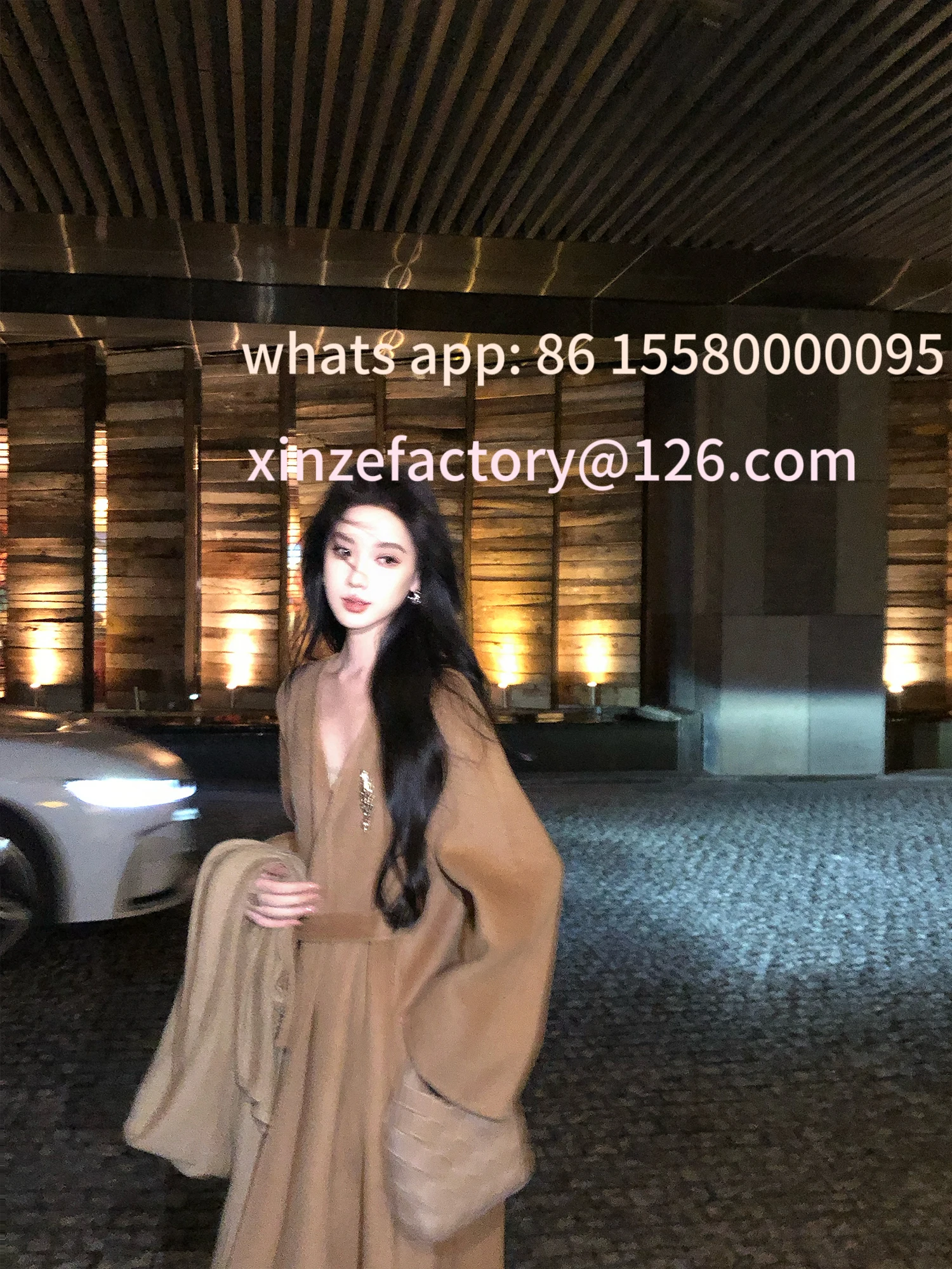 

Customizable cashmere coat women's autumn senior feeling