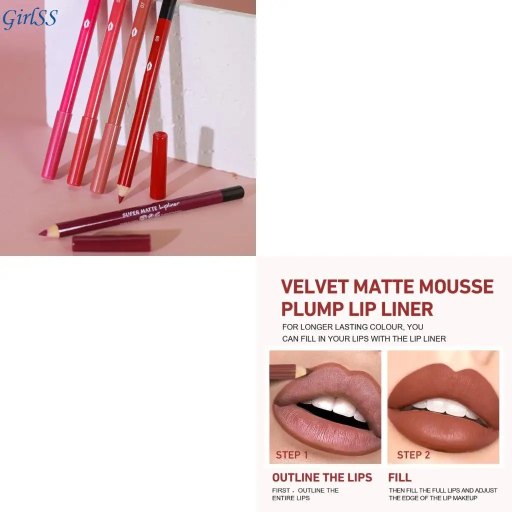 Conjunto lápiz labial 12 piezas con lápiz labial largo duradero.