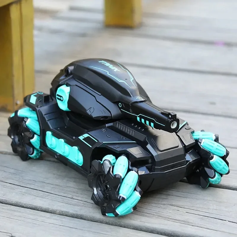 

29cm LED sound Gravity Induction Remote Control ABS tank four-wheel drive off-road model boy toy car collection model kids gift