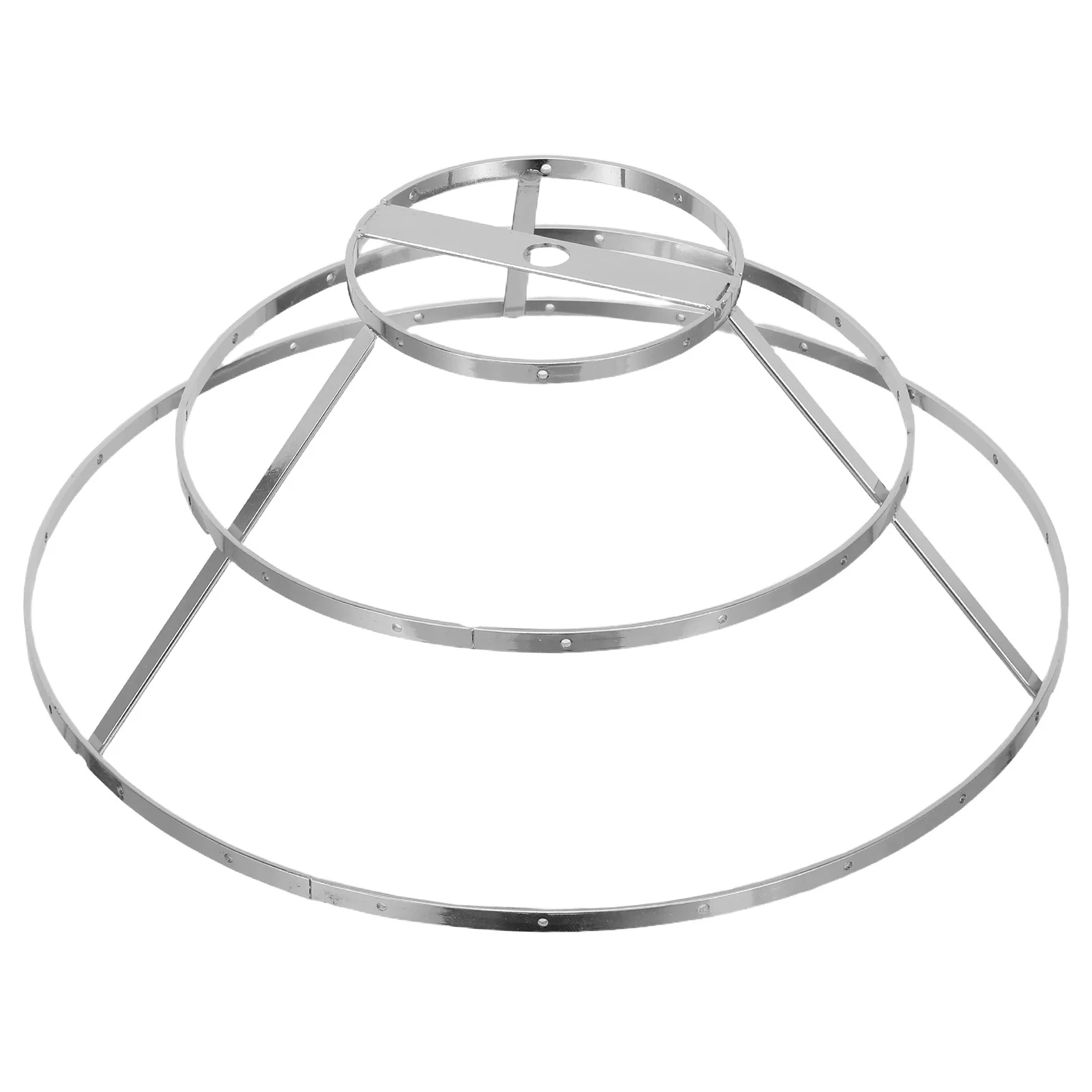 

3 Layers Iron Diy Crystal Pendant Light Frame For Bedroom Hallway Wedding Decor Ceiling Lamp Cage Shell Cover Wire Bulb Guard