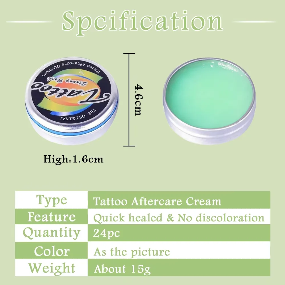 1/5/12/24pcs Tattoo Aftercare Cream Moisturizing Balm Hydrating Skin Care Lotion for Tattooed Skin Studio Aftercare Supplies