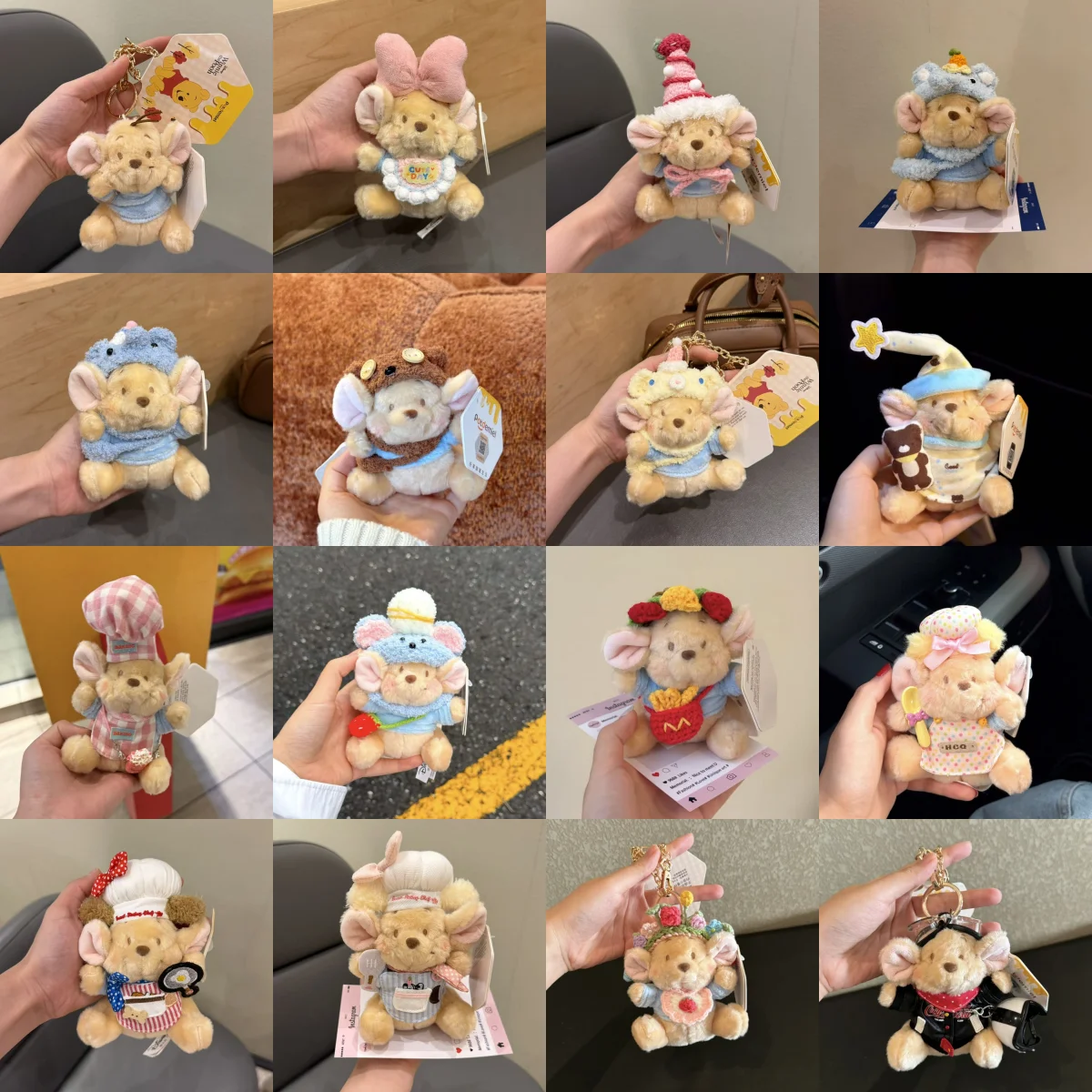 

Винни Пух Роу Кенгуру плюшевый брелок милый наряд шеф-повара украшение мягкая кукла кулон подарочная игрушка для детей на Рождество