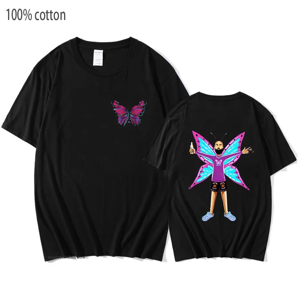 Eladio Carrion T-shirt Sauce Boyz Monarca Shirt High Street Anime T-Shirts 100%Cotton Funko Pop Men/women Tee Cute Manga Clothes